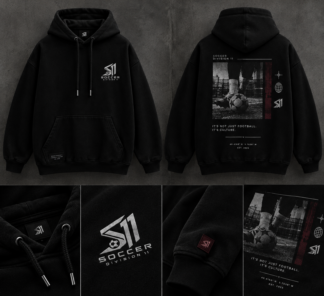 Hoodie S11 en la calle